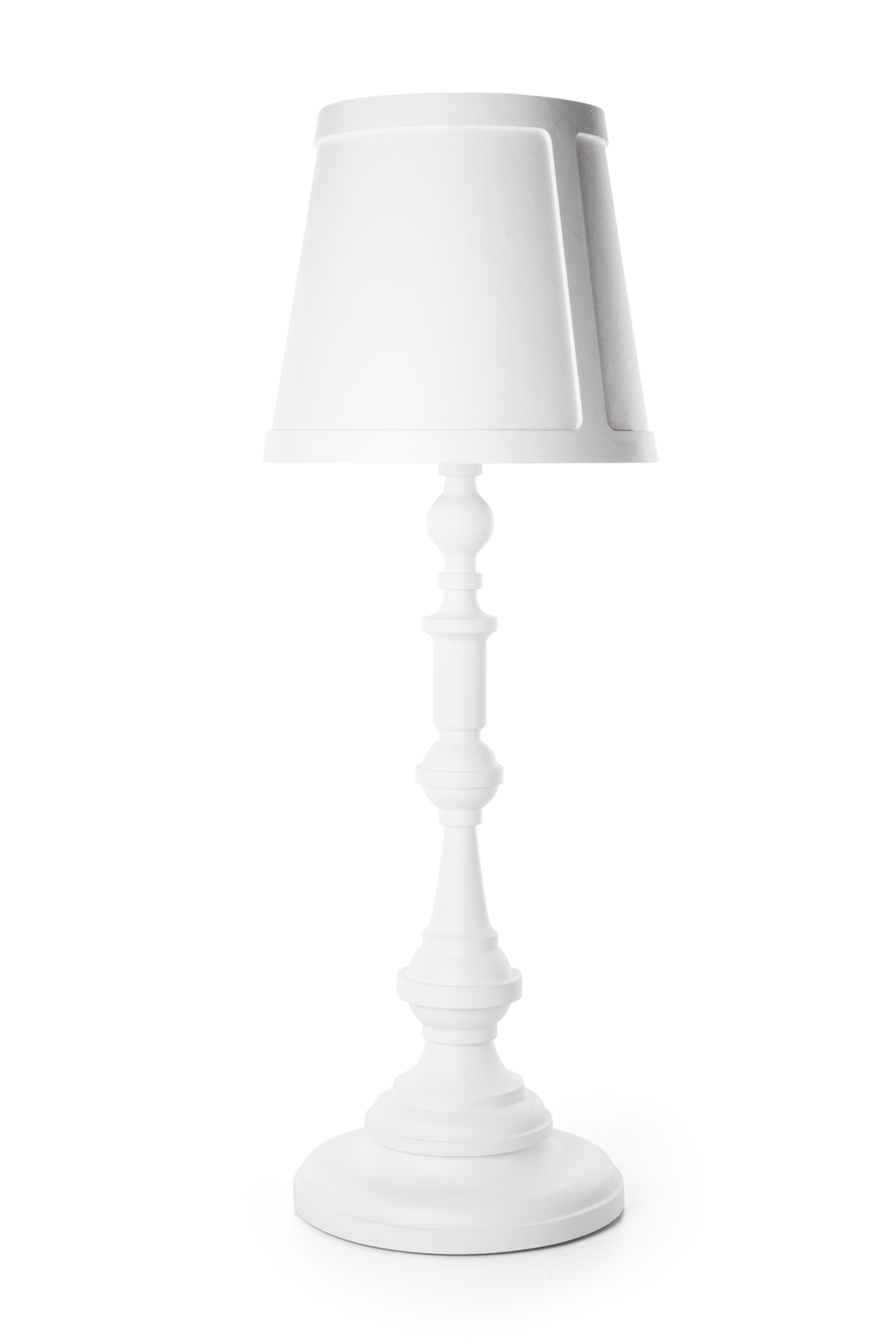Paper Floor Lamp white front side